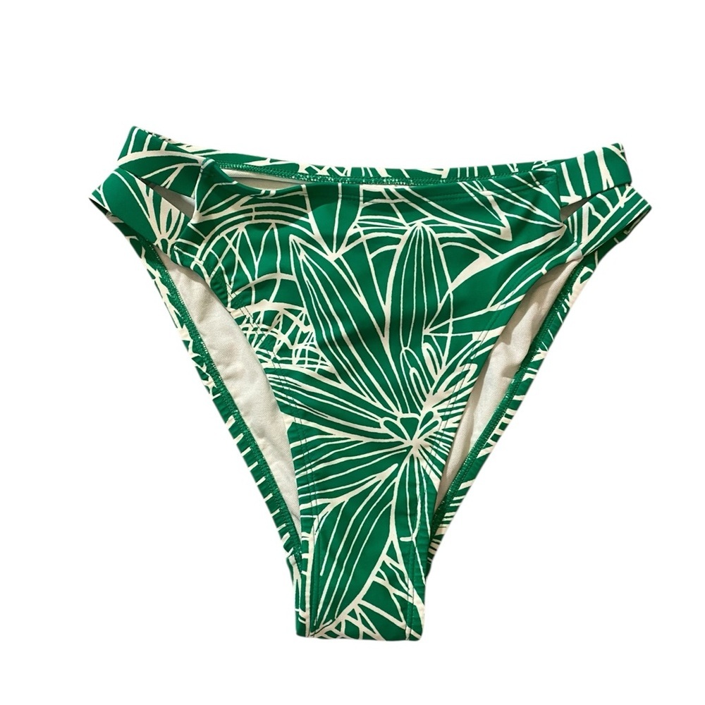 Tabitha Brown - Green and White Bikini Bottom